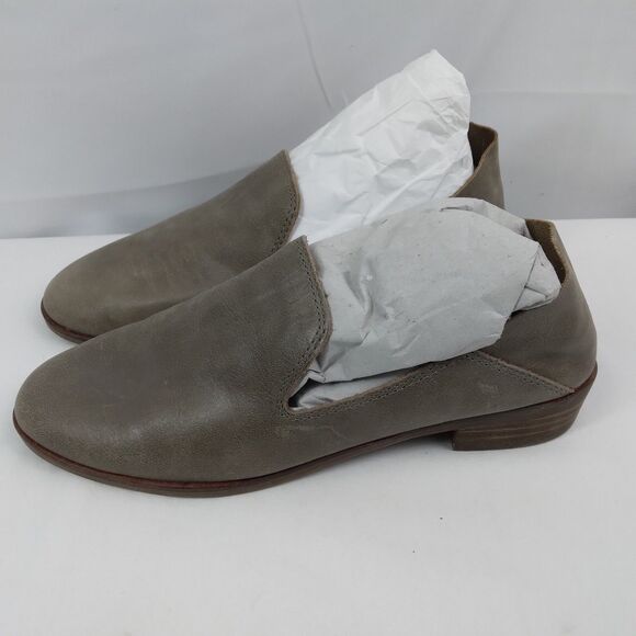 Lucky Brand Cahill Soft Taupe Leather Slip On Loafer Flats Women's Shoe Size 6.5 - Picture 5 of 9